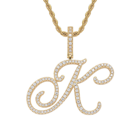 Iced Initial Necklace