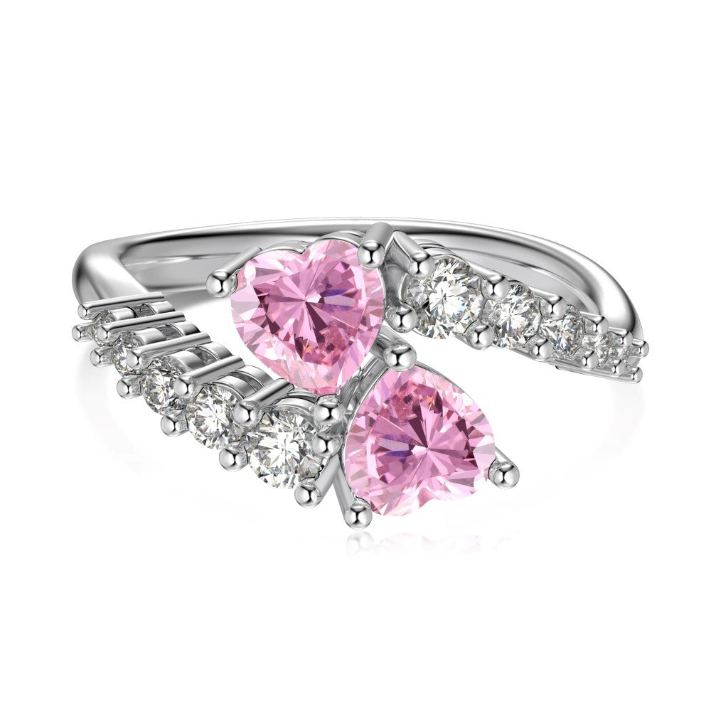 Double Heart Ring - camillaboutiqueshop