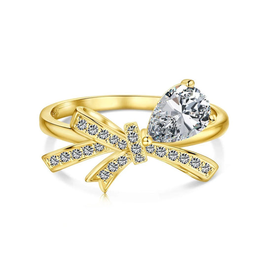Sterling Silver Bow Ring - camillaboutiqueshop