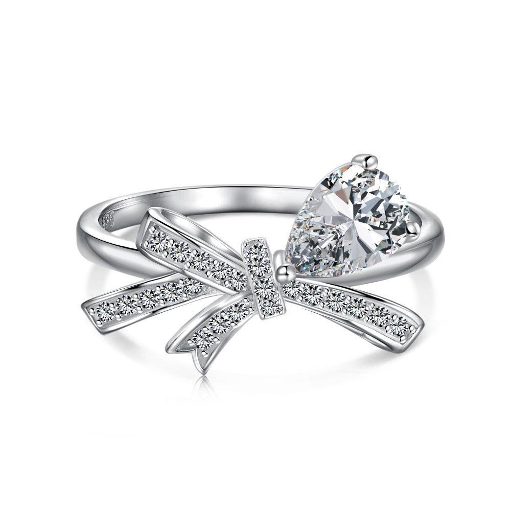 Sterling Silver Bow Ring - camillaboutiqueshop